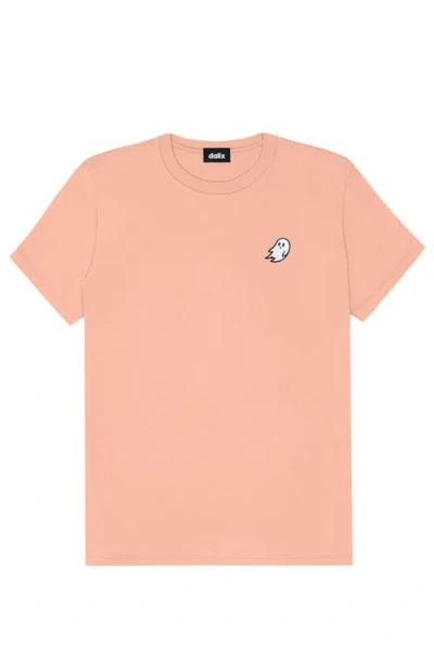 Dalix Ghost Womens Relaxed Tee In Terracotta