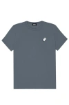 Dalix Ghost Womens Relaxed Tee In Vintage Navy
