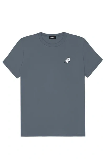 Dalix Ghost Womens Relaxed Tee In Vintage Navy