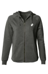 Dalix Ghost Zip Fleece Hoodie In Shadow