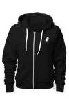 Dalix Ghost Zip Hoodie In Black