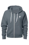 Dalix Ghost Zip Hoodie In Steel Blue