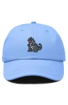 Dalix Giant Lizard Embroidered Dad Hat In Light Blue
