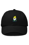 Dalix Gnome Embroidered Dad Hat In Black