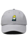 Dalix Gnome Embroidered Dad Hat In Gray