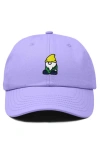 Dalix Gnome Embroidered Dad Hat In Lavender