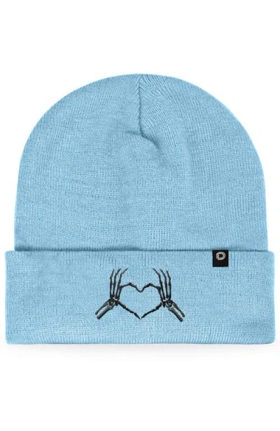 Dalix Heart Of Bones Beanie In Beige