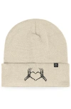 Dalix Heart Of Bones Beanie In Black