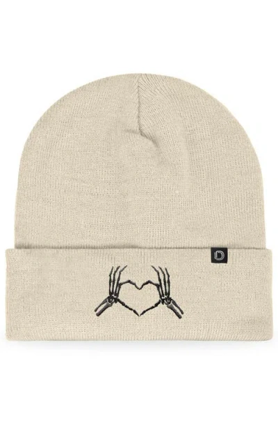 Dalix Heart Of Bones Beanie In Black