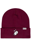 Dalix Heartly Ghost Beanie In Maroon
