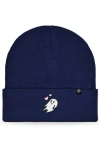 Dalix Heartly Ghost Beanie In Navy Blue