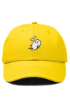 Dalix Heartly Ghost Embroidered Cap In Gold