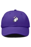 Dalix Heartly Ghost Embroidered Cap In Purple