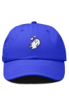 Dalix Heartly Ghost Embroidered Cap In Royal Blue