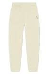 Dalix Heartly Ghost Midweight Relaxed Fleece Track Pants In Neutral