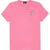 Dalix Heartly Ghost Tee In Charity Pink