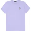 Dalix Heartly Ghost Tee In Dark Lavender