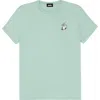 Dalix Heartly Ghost Tee In Dusty Blue