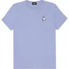 Dalix Heartly Ghost Tee In Lavender Blue