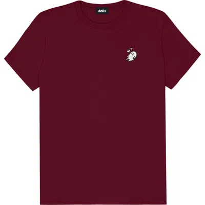 Dalix Heartly Ghost Tee In Maroon