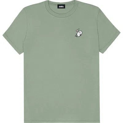 Dalix Heartly Ghost Tee In Sage