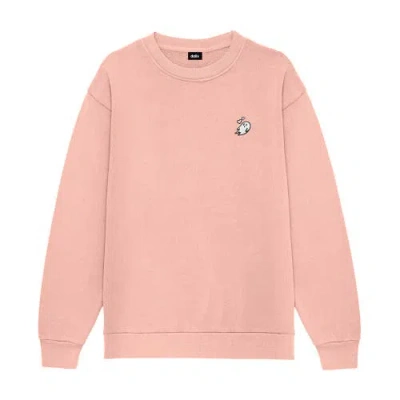 Dalix Heartly Ghost Womens Heavyweight Relaxed Sweatshirt In Pink