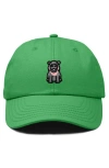 Dalix Hippo Embroidered Adjustable Hat In Kelly Green
