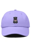 Dalix Hippo Embroidered Adjustable Hat In Lavender
