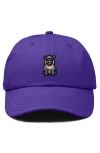 Dalix Hippo Embroidered Adjustable Hat In Purple