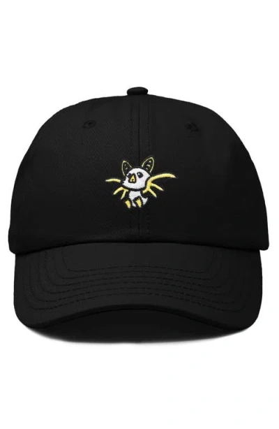 Dalix Honduran Bat Embroidered Dad Hat In Black