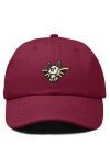 Dalix Honduran Bat Embroidered Dad Hat In Maroon