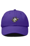 Dalix Honduran Bat Embroidered Dad Hat In Purple