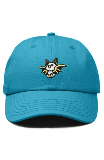 Dalix Honduran Bat Embroidered Dad Hat In Teal