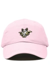 Dalix Honduran Bat Embroidered Dad Hat In Washed Pink