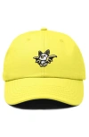 Dalix Honduran Bat Embroidered Dad Hat In Yellow