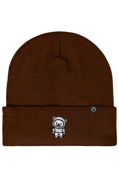 Dalix Ice Bear Beanie In Brown