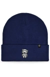Dalix Ice Bear Beanie In Navy Blue
