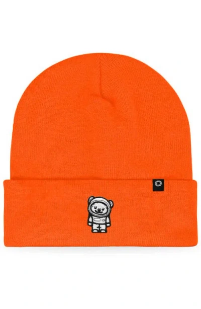 Dalix Ice Bear Beanie In Neon Orange