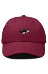Dalix Killer Whale Embroidered Dad Hat In Brown