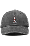 Dalix Lighthouse Embroidered Dad Hat In Gray