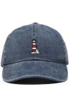 Dalix Lighthouse Embroidered Dad Hat In Gray