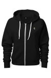 Dalix Lightning Bolt Zip Hoodie In Black