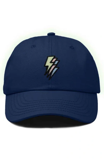 Dalix Lightning Cap In Navy Blue