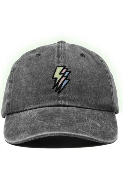 Dalix Lightning Cap In Washed Black