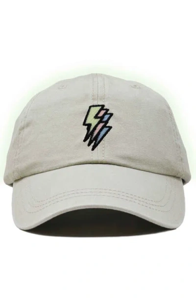 Dalix Lightning Cap In Washed Stone White