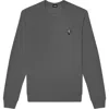 Dalix Lightning Fleece Sweatshirt In Asphalt Gray