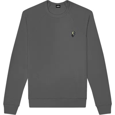 Dalix Lightning Fleece Sweatshirt In Asphalt Gray