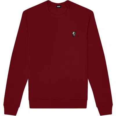 Dalix Lightning Fleece Sweatshirt In Cardinal Red