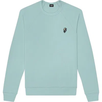 Dalix Lightning Fleece Sweatshirt In Heather Blue Lagoon