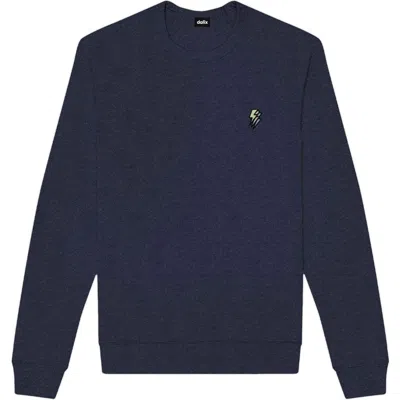 Dalix Lightning Fleece Sweatshirt In Heather Navy
